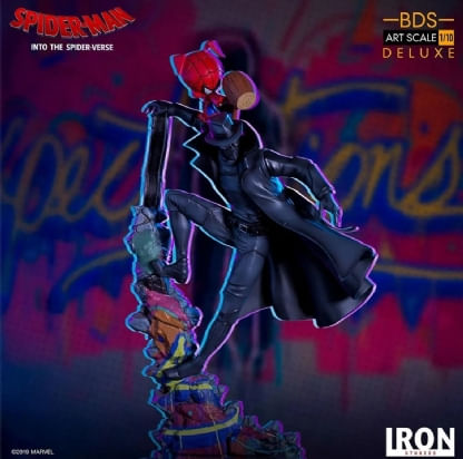 Spider Noir and Spider Ham - Spiderman: Into the Spiderverse - Art Scale 1/10 - Iron Studios