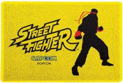 Capacho-Criativo---Street-Fighter---Ryu---Amarelo