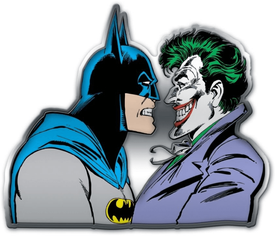 Placa Decorativa - Batman e Coringa - Face to Face