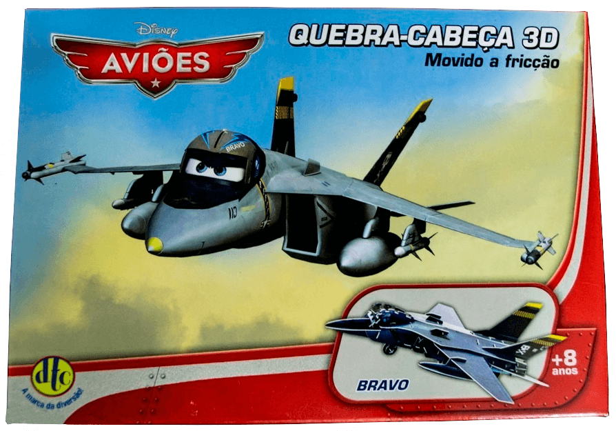 Quebra Cabeça 3D Aviões - Movido a Fricção - Bravo