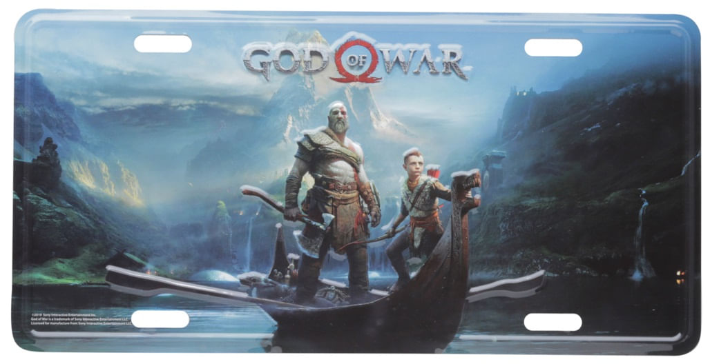 Placa de Carro - God of War 2018