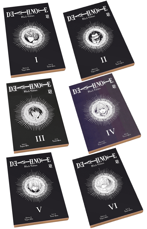 Pack Death Note - Black Edition - Vols. I, II, III, IV, V e VI