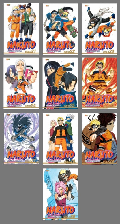 Pack Naruto Gold - Vols. 21 ao 30