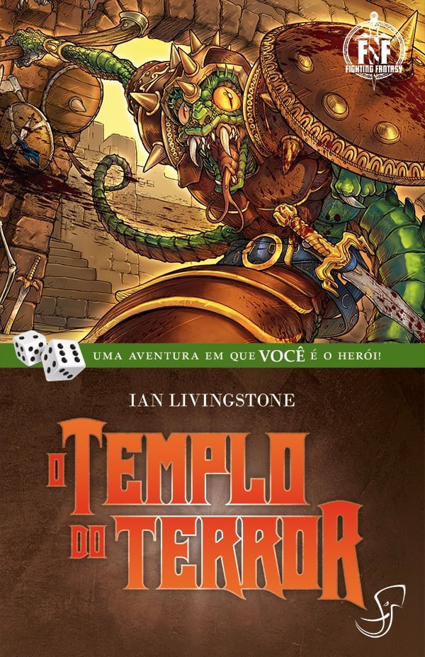 Rpg Solo O Templo Do Terror Por Ian Livingstone - Livros Jogos Aventuras  Fantásticas #7 - Editora Marques