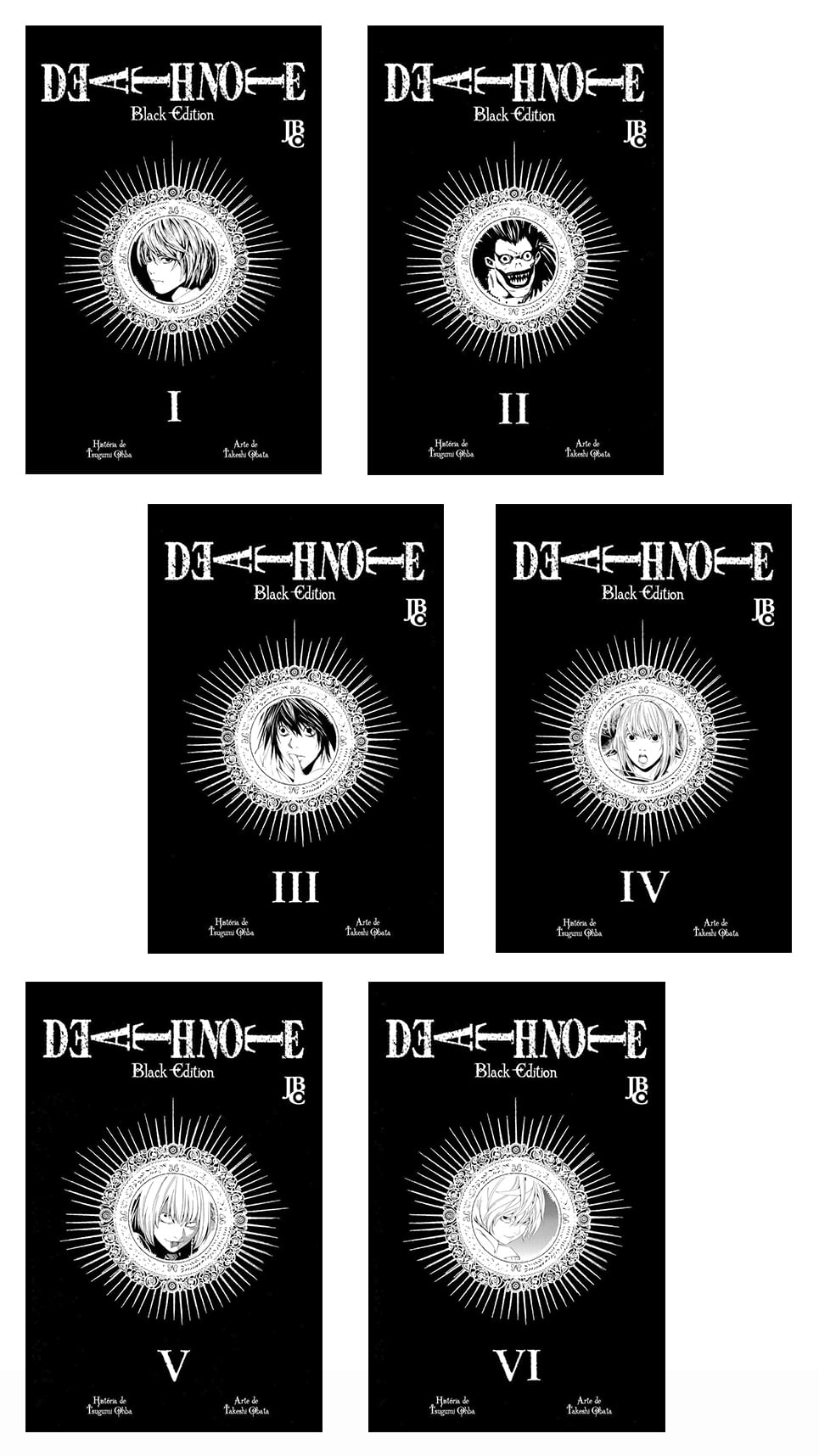 Pack Death Note - Vols. 1 ao 6