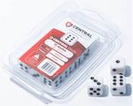 Central-Dice---D6-de-16mm---Opaco-Branco-e-Preto